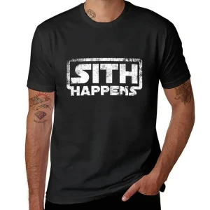 kawaii clothes korean fashion animal prinfor boys for a boy t shirt men Sith happens T-Shirt men clothing harajuku oversized
